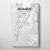 Mumbai City Map Canvas Wrap - Point Two Design - Black & White Print