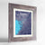 Framed Osaka Map Art Print 24x36" Western Grey frame Point Two Design Group