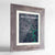 Framed Ho Chi Minh Map Art Print 24x36" Western Grey frame Point Two Design Group
