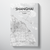 Shanghai City Map Canvas Wrap - Point Two Design - Black & White Print
