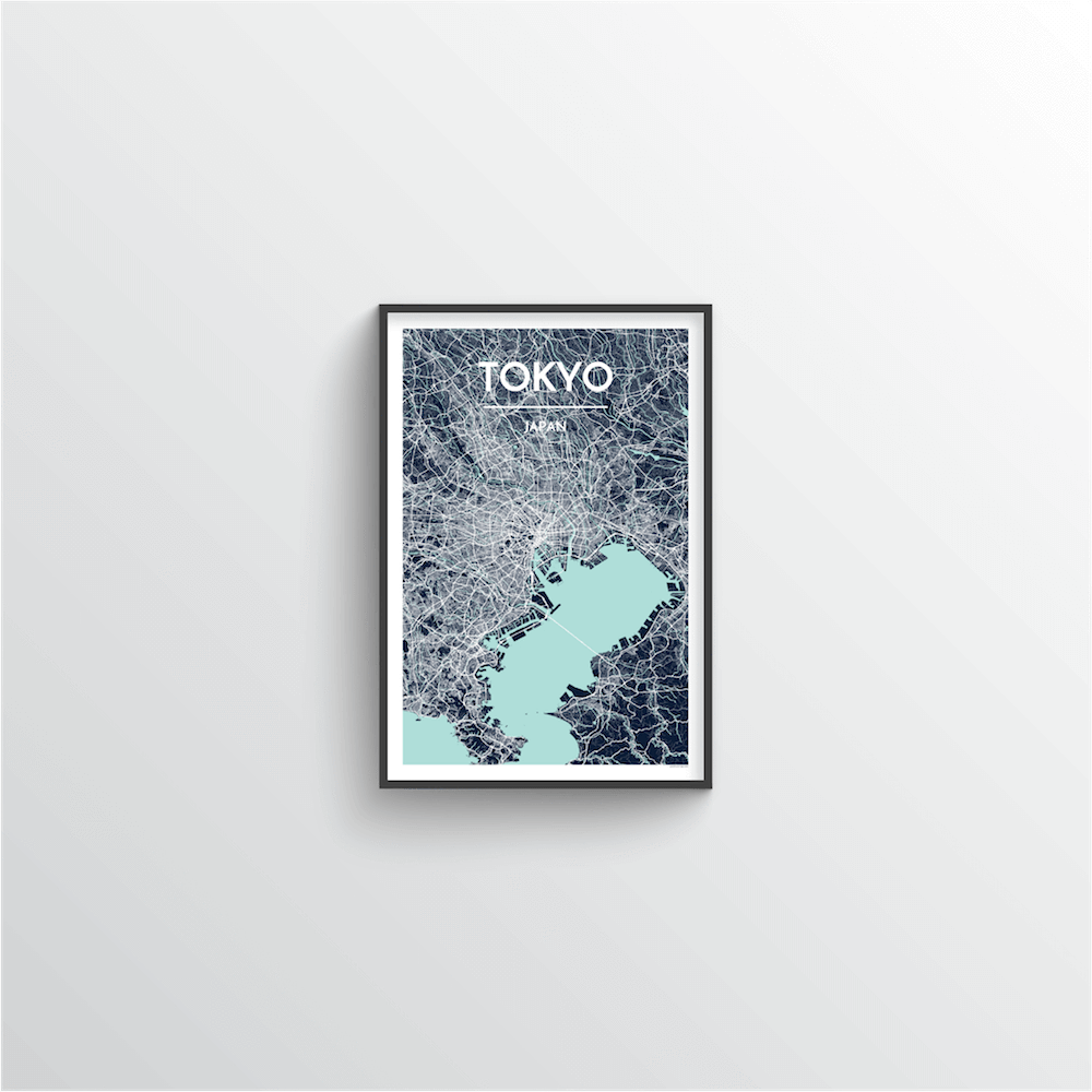 Tokyo Map Art Print
