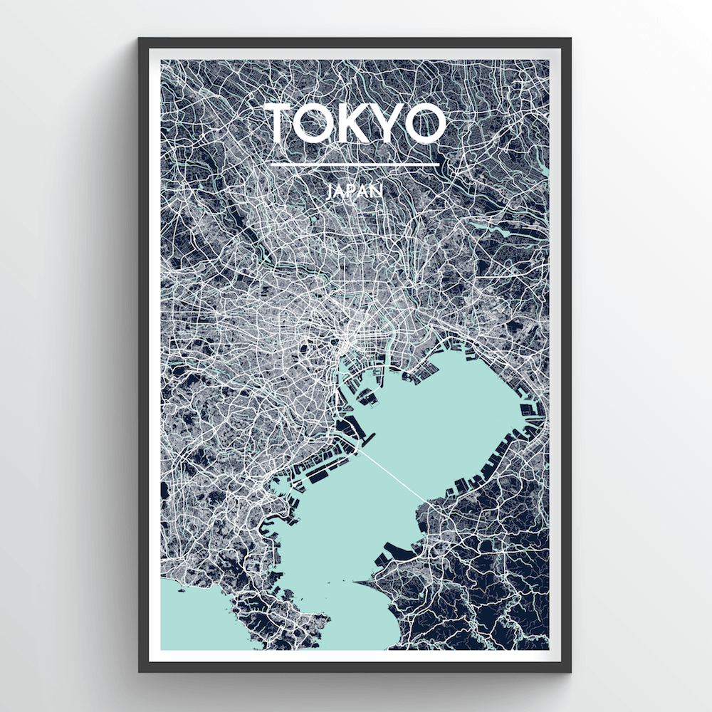 Tokyo City Map Prints