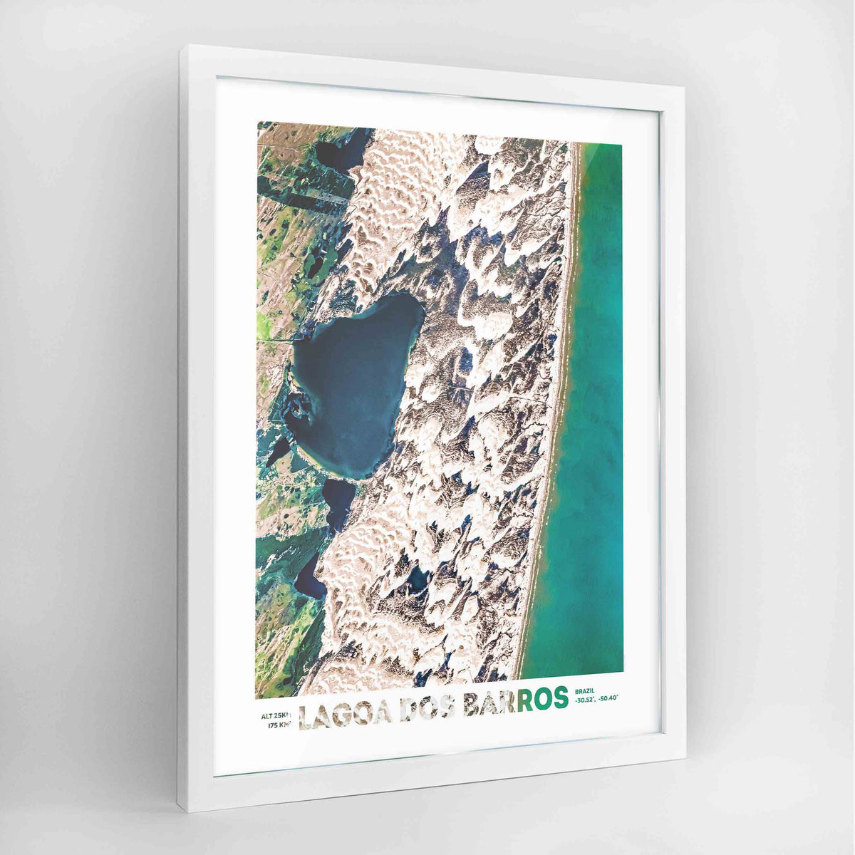 Lagoa Dos Barros Earth Photography Art Print - Framed