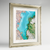 Lake Balkhash Earth Photography Art Print - Framed