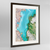 Lake Balkhash Earth Photography Art Print - Framed