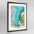 Lake Balkhash Earth Photography Art Print - Framed