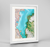 Lake Balkhash Earth Photography Art Print - Framed