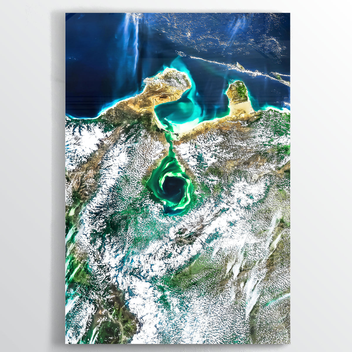 Lake Maracaibo Earth Photography - Floating Acrylic Art