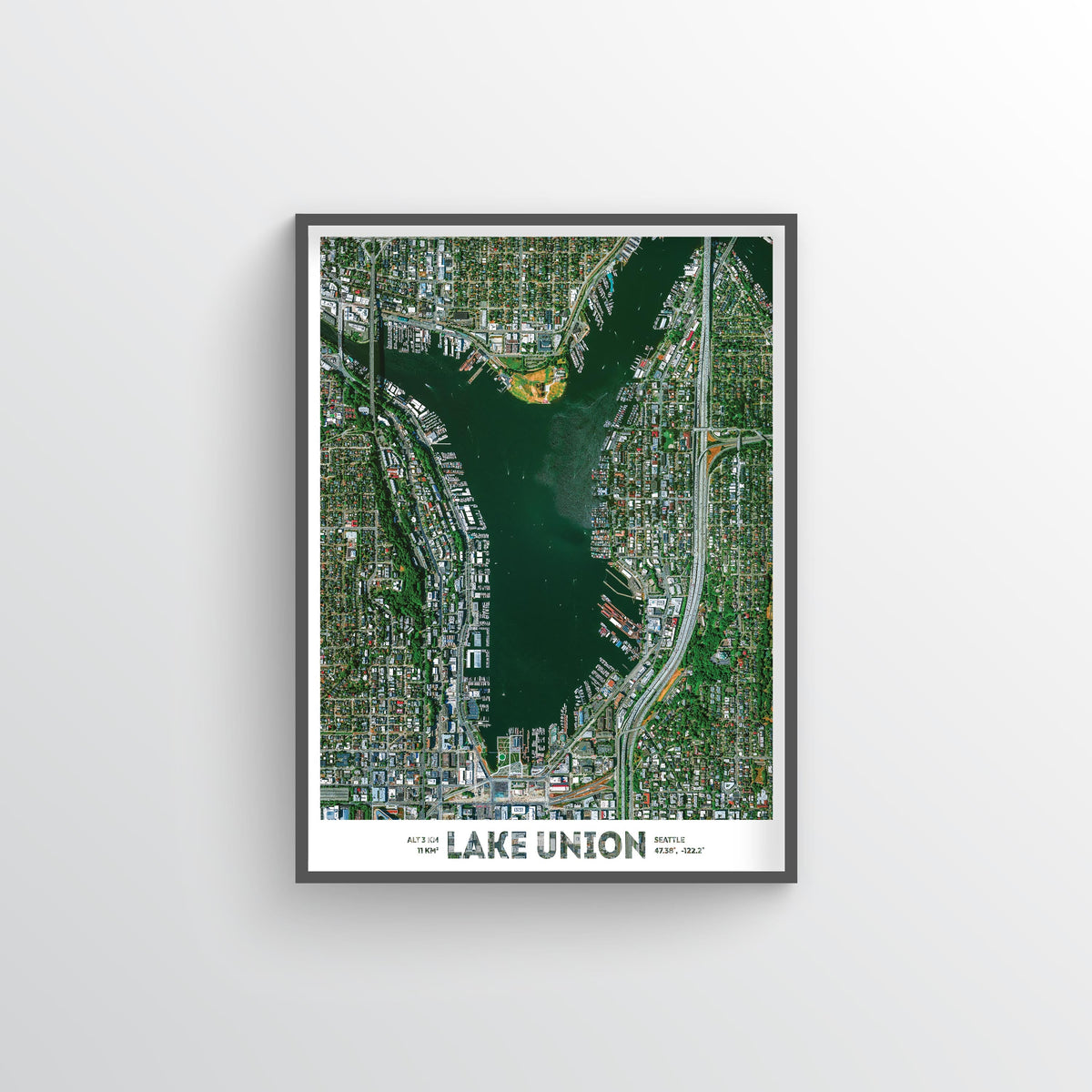 Lake Union Earth Photography - Art Print