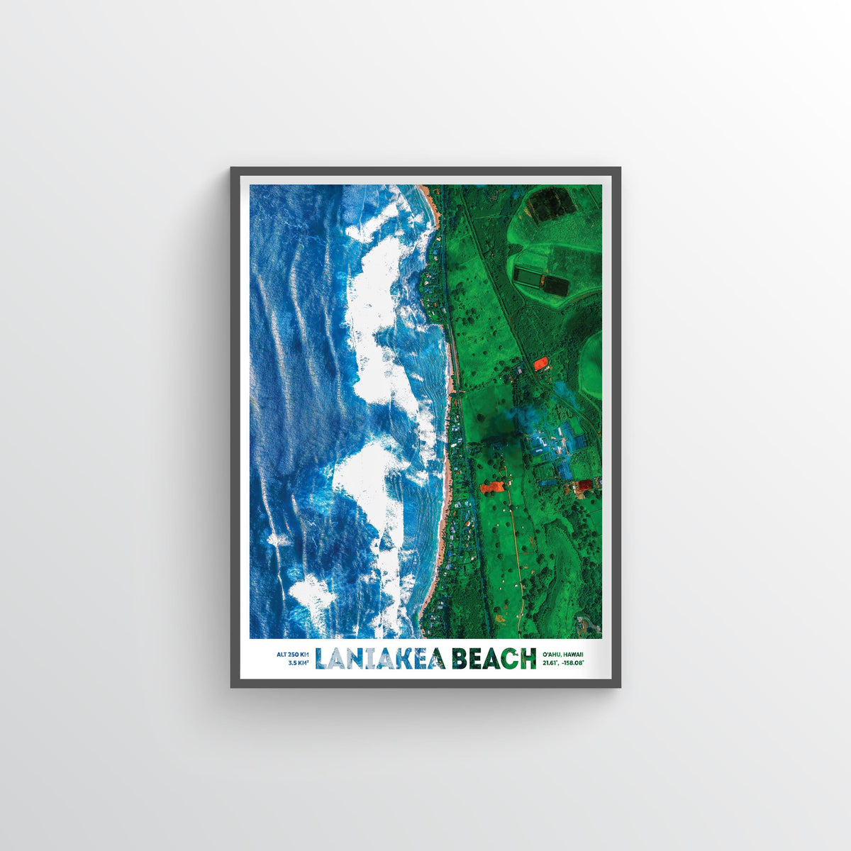Laniakea Beach Earth Photography - Art Print