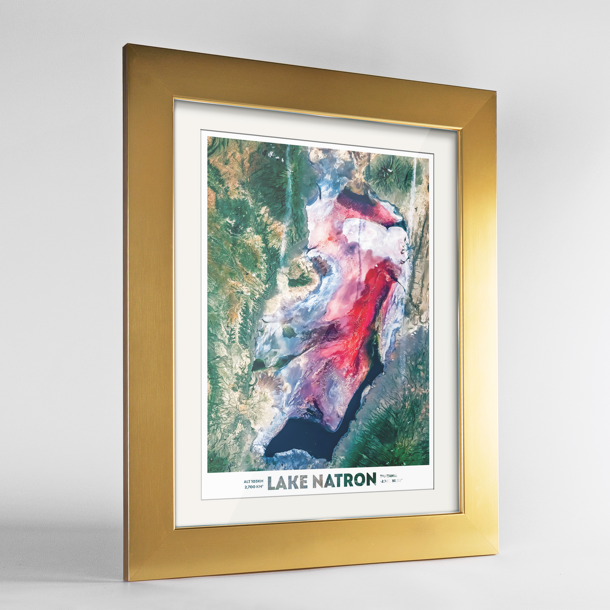 Lake Natron Earth Photography Art Print - Framed
