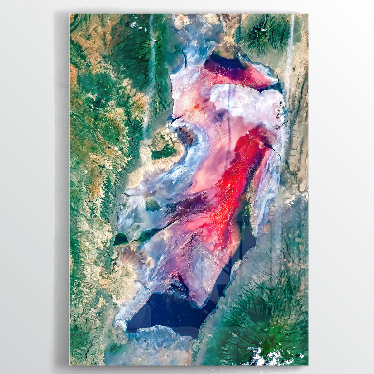 Lake Natron Earth Photography - Floating Acrylic Art