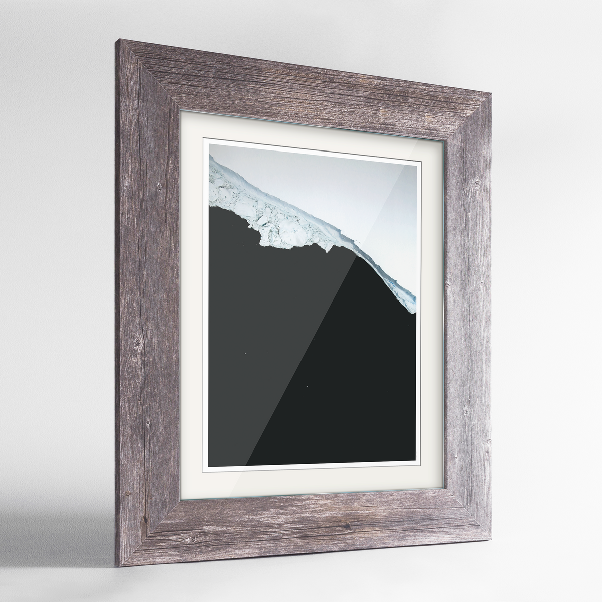 Larsen Glacier Earth Photography Art Print - Framed