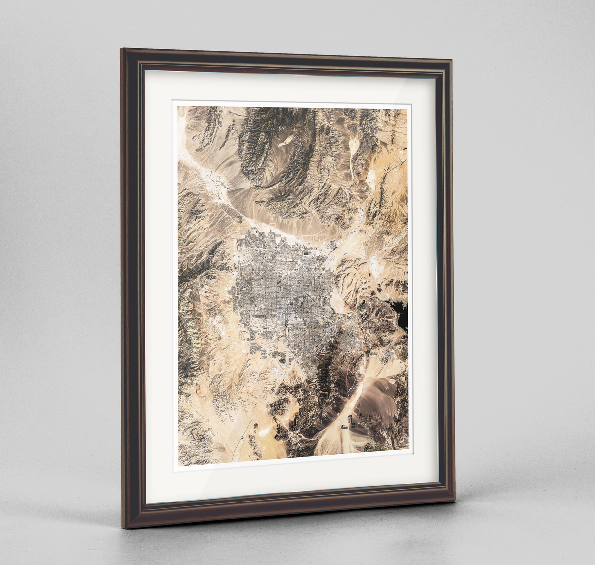 Las Vegas Earth Photography Art Print - Framed