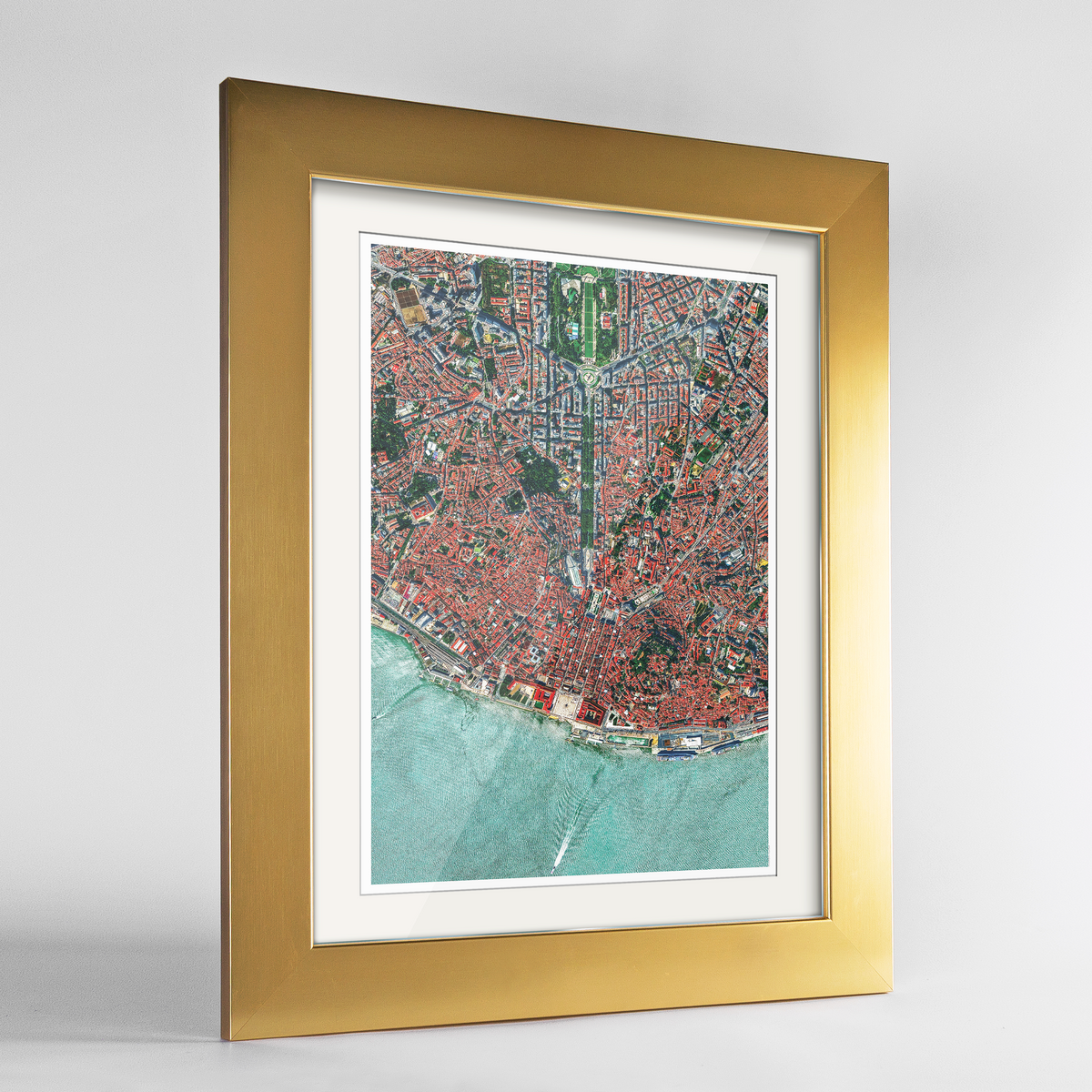 Lisbon Earth Photography Art Print - Framed