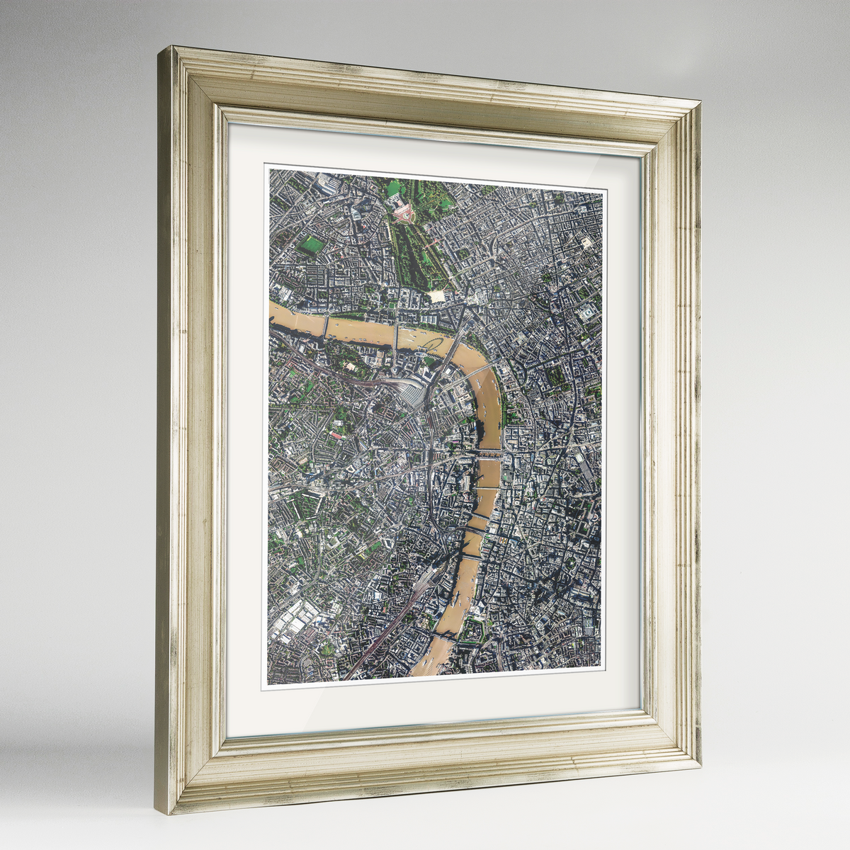 London Earth Photography Art Print - Framed