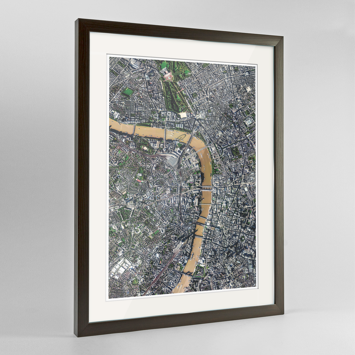 London Earth Photography Art Print - Framed