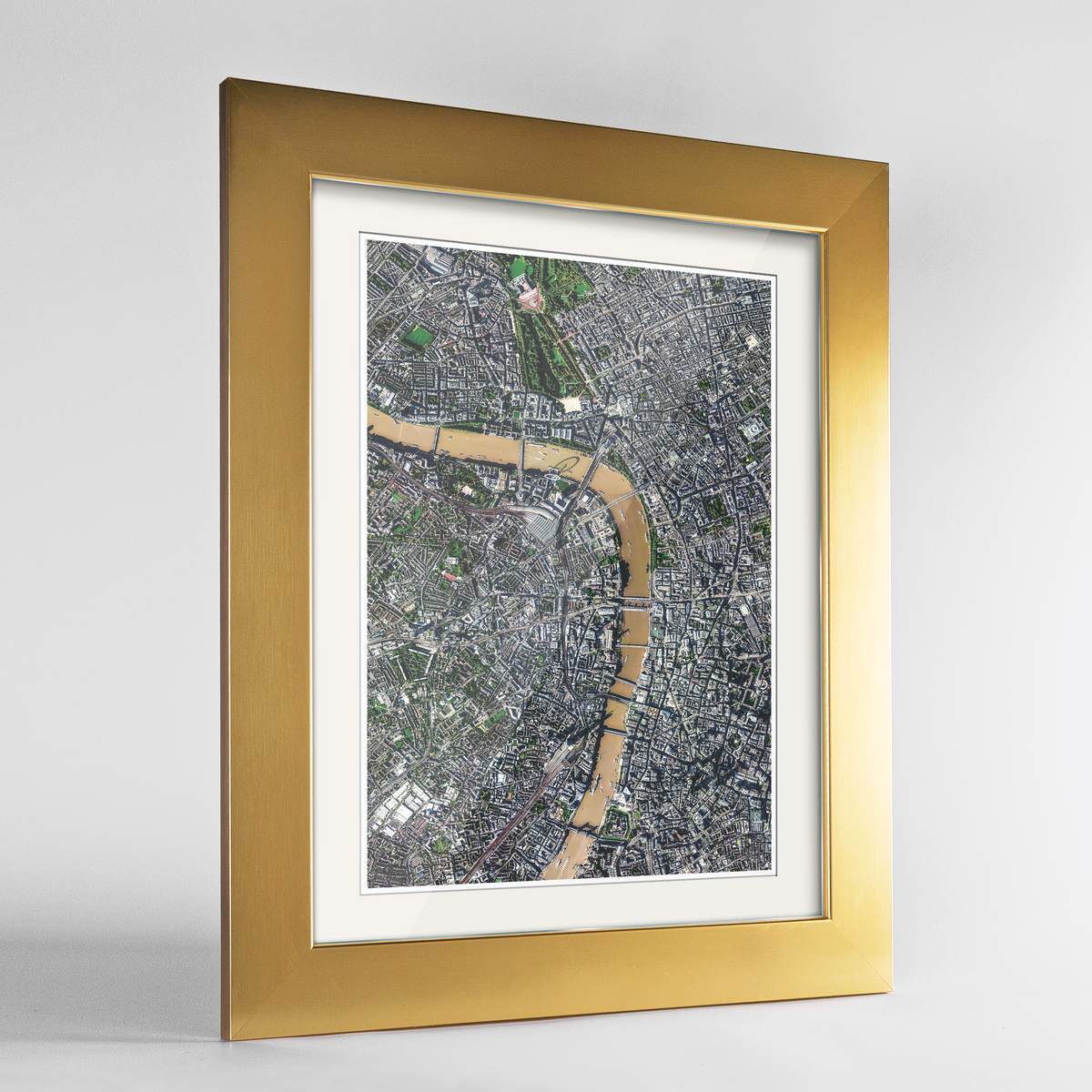 London Earth Photography Art Print - Framed