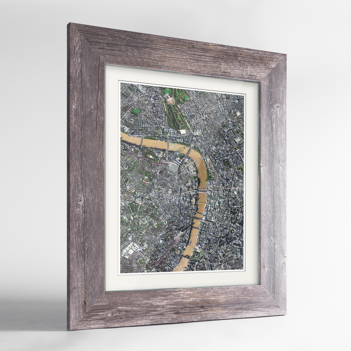 London Earth Photography Art Print - Framed