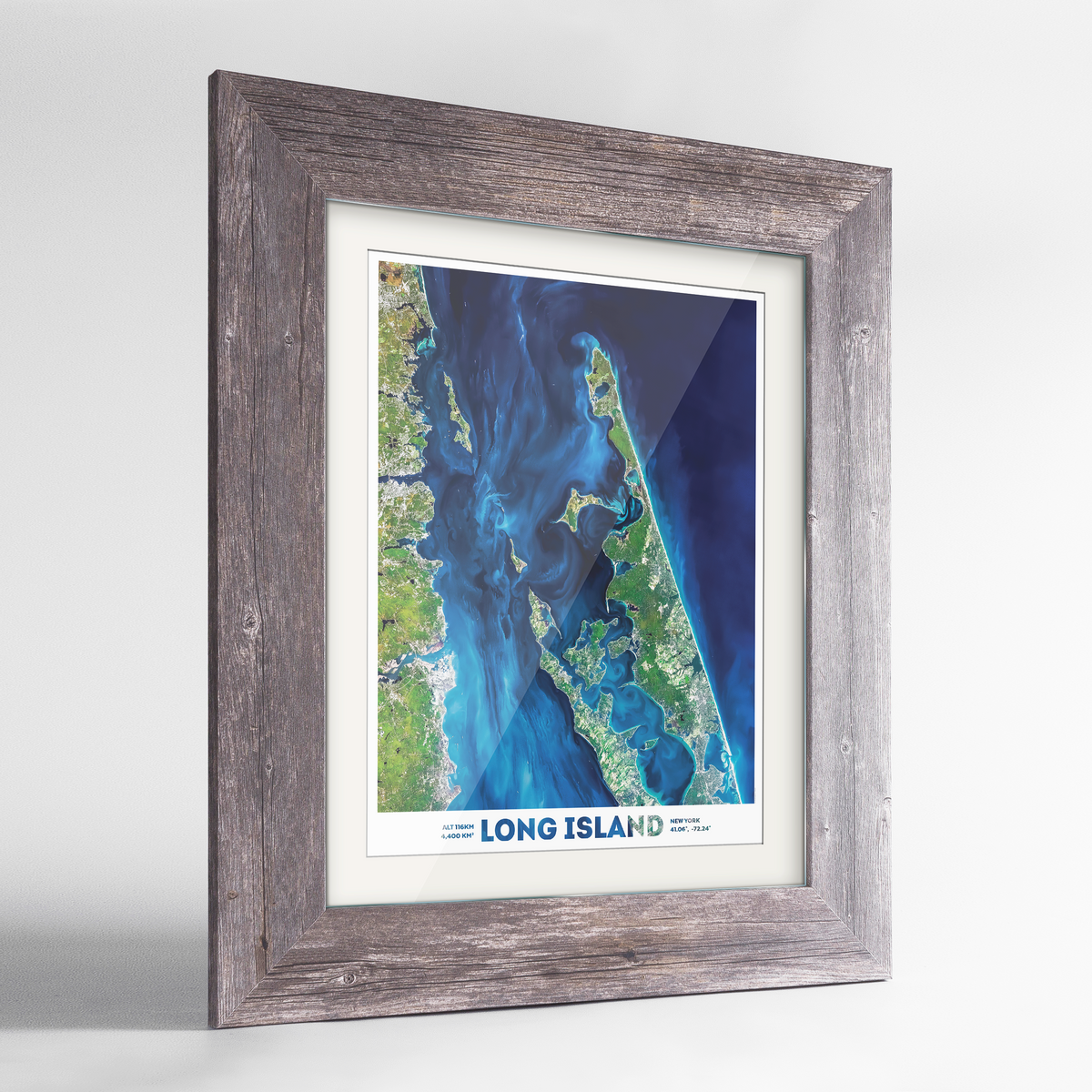 Long Island Earth Photography Art Print - Framed