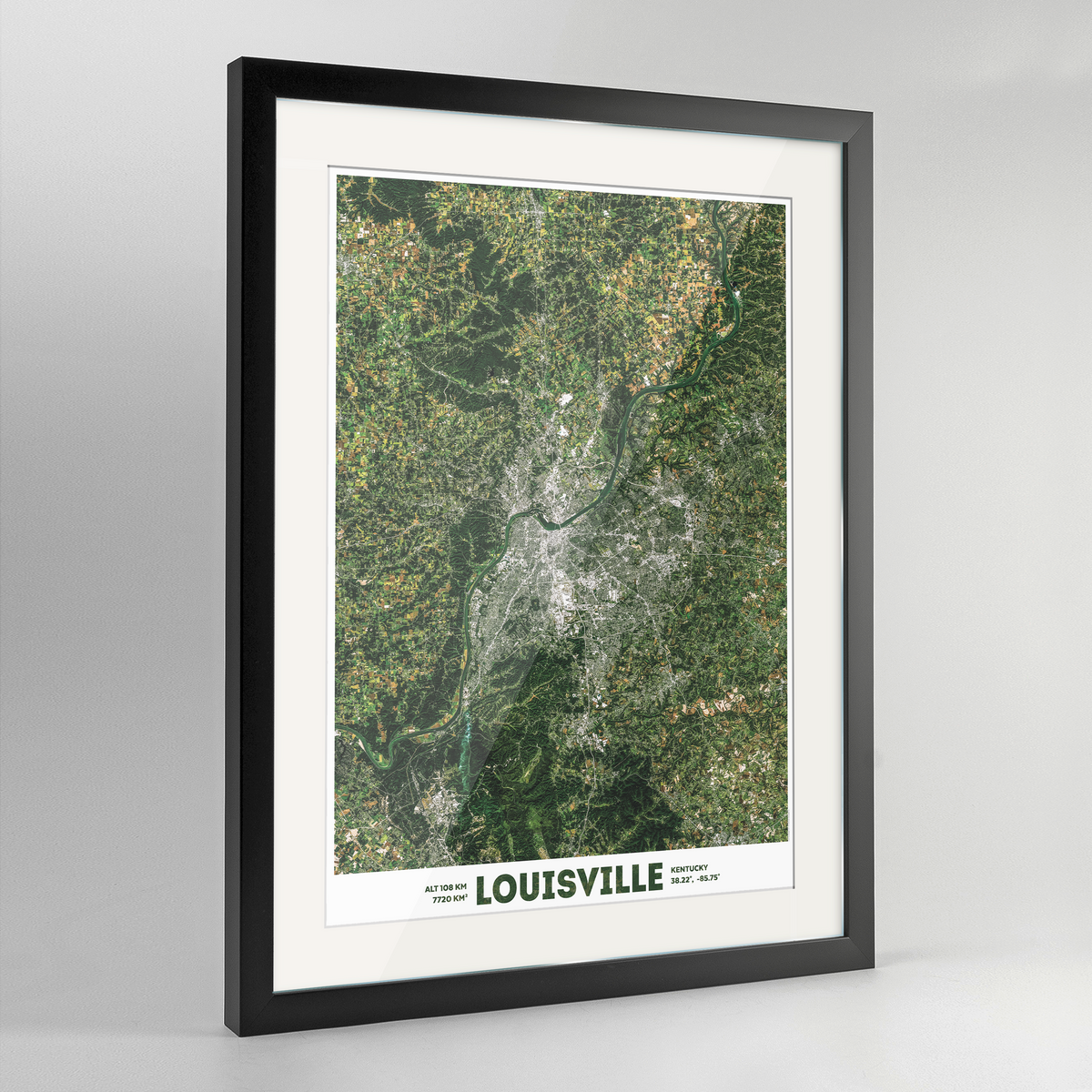 St Louis Earth Photography Art Print - Framed