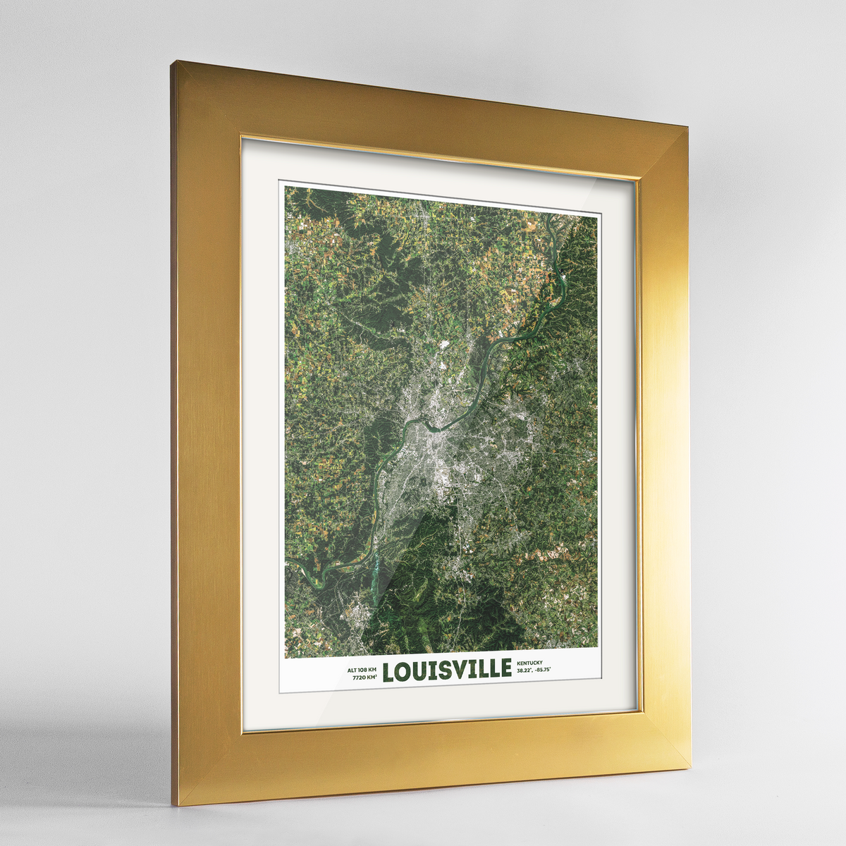 St Louis Earth Photography Art Print - Framed