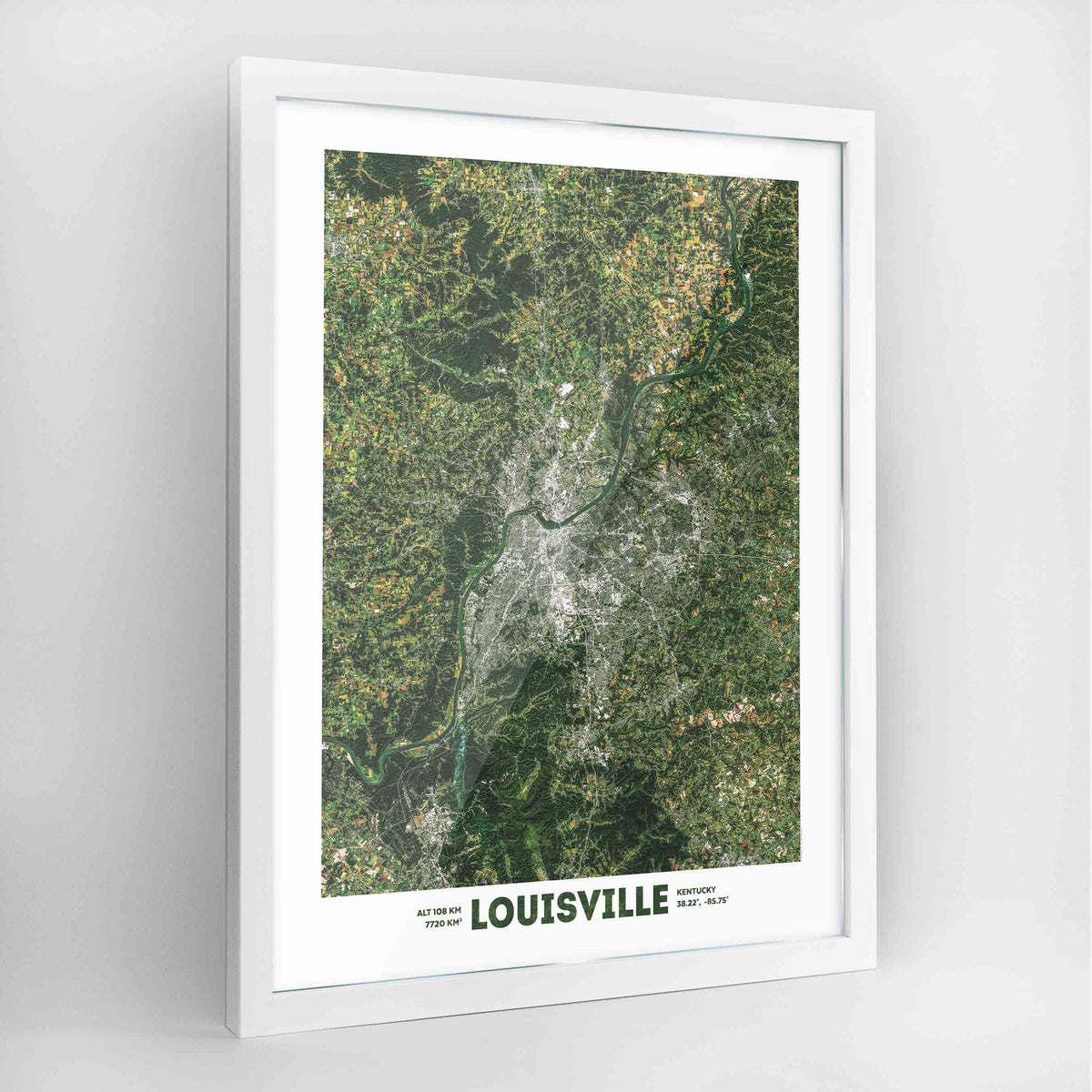 louisville framed print