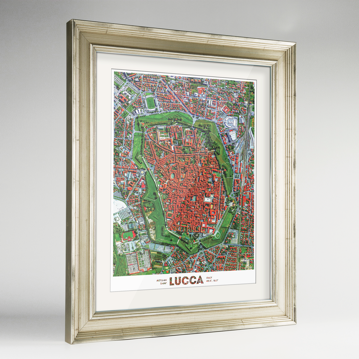 Lucca Earth Photography Art Print - Framed