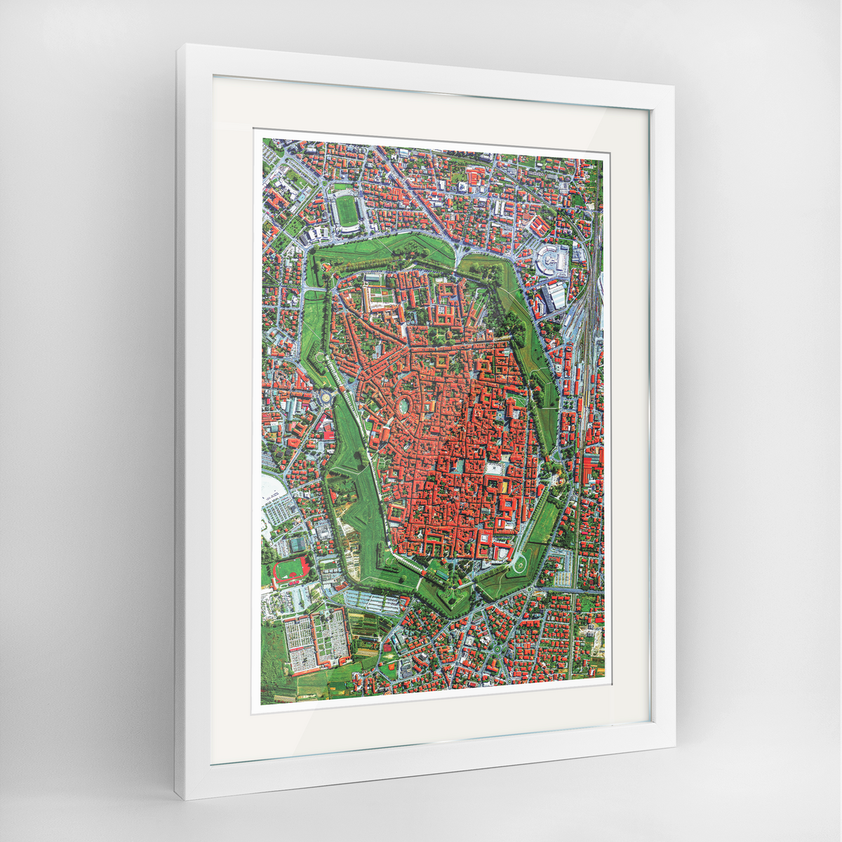 Lucca Earth Photography Art Print - Framed
