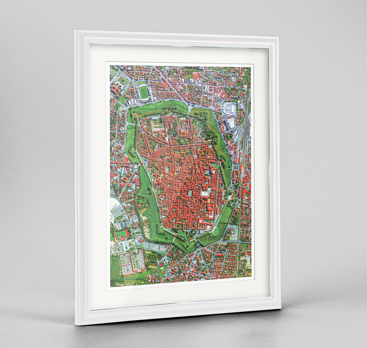 Lucca Earth Photography Art Print - Framed