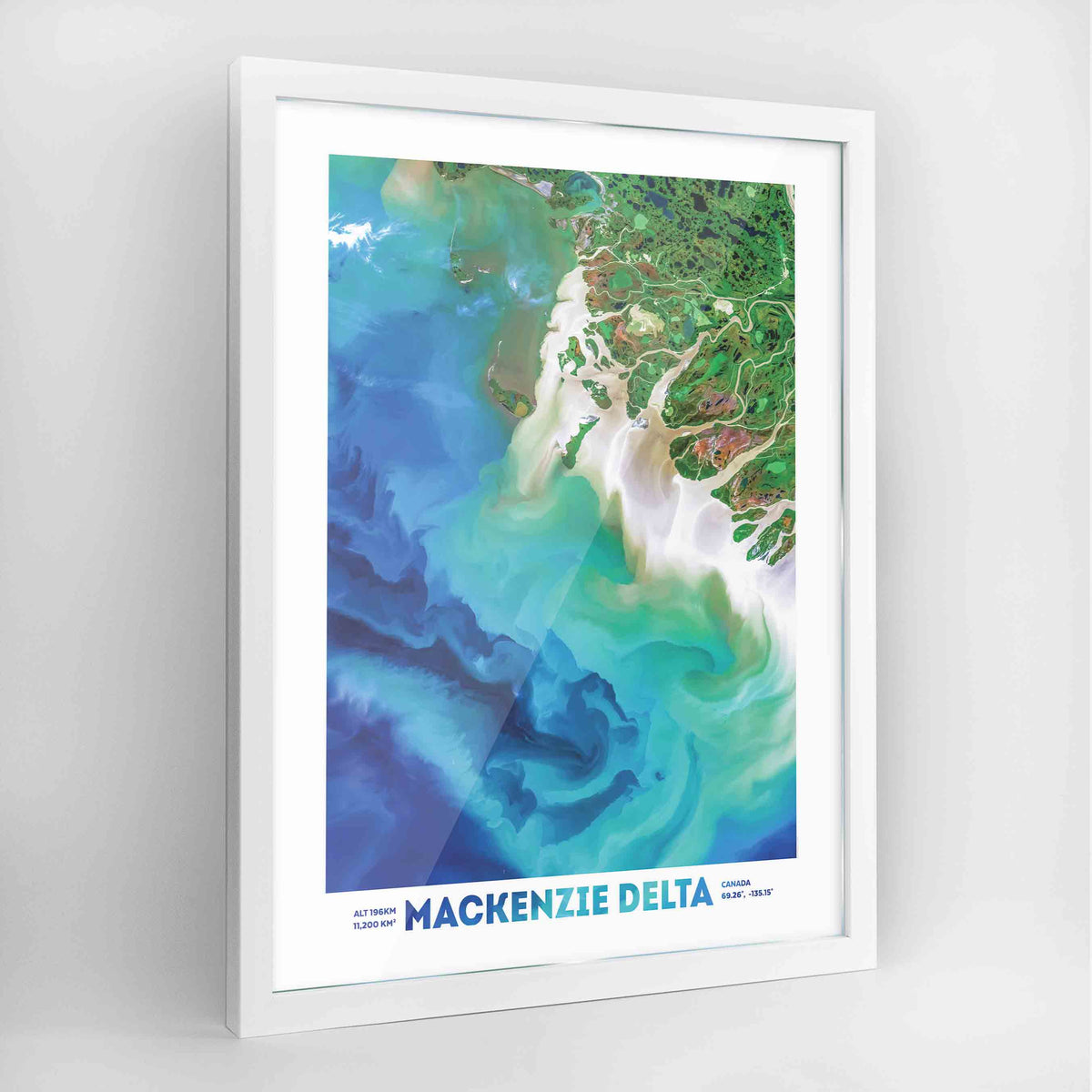 Mackenzie Delta Earth Photography Art Print - Framed