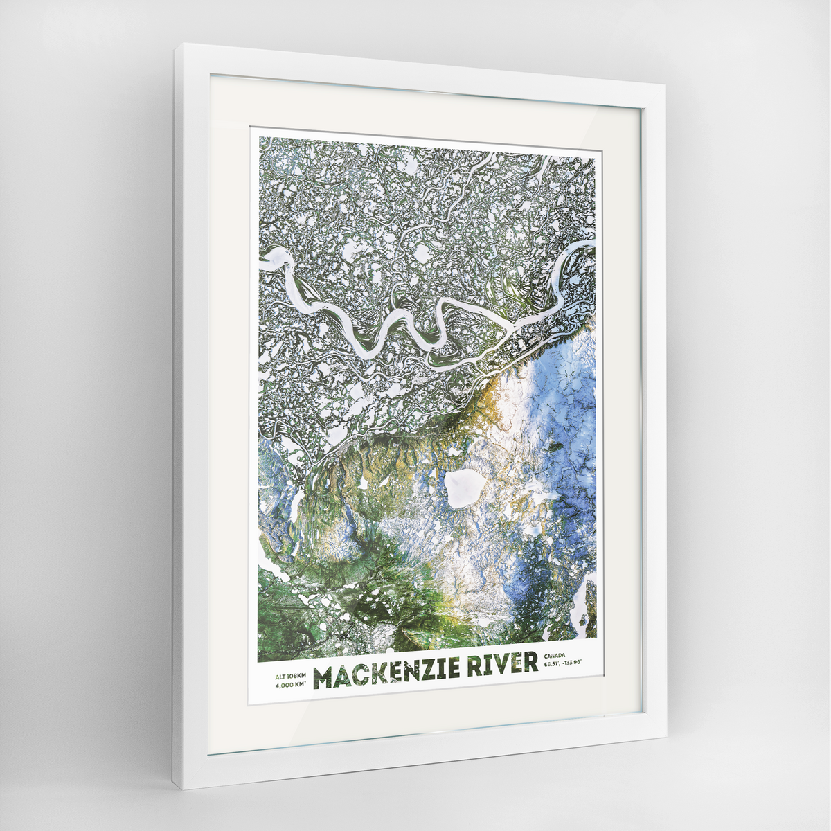 Mackenzie River Earth Photography Art Print - Framed