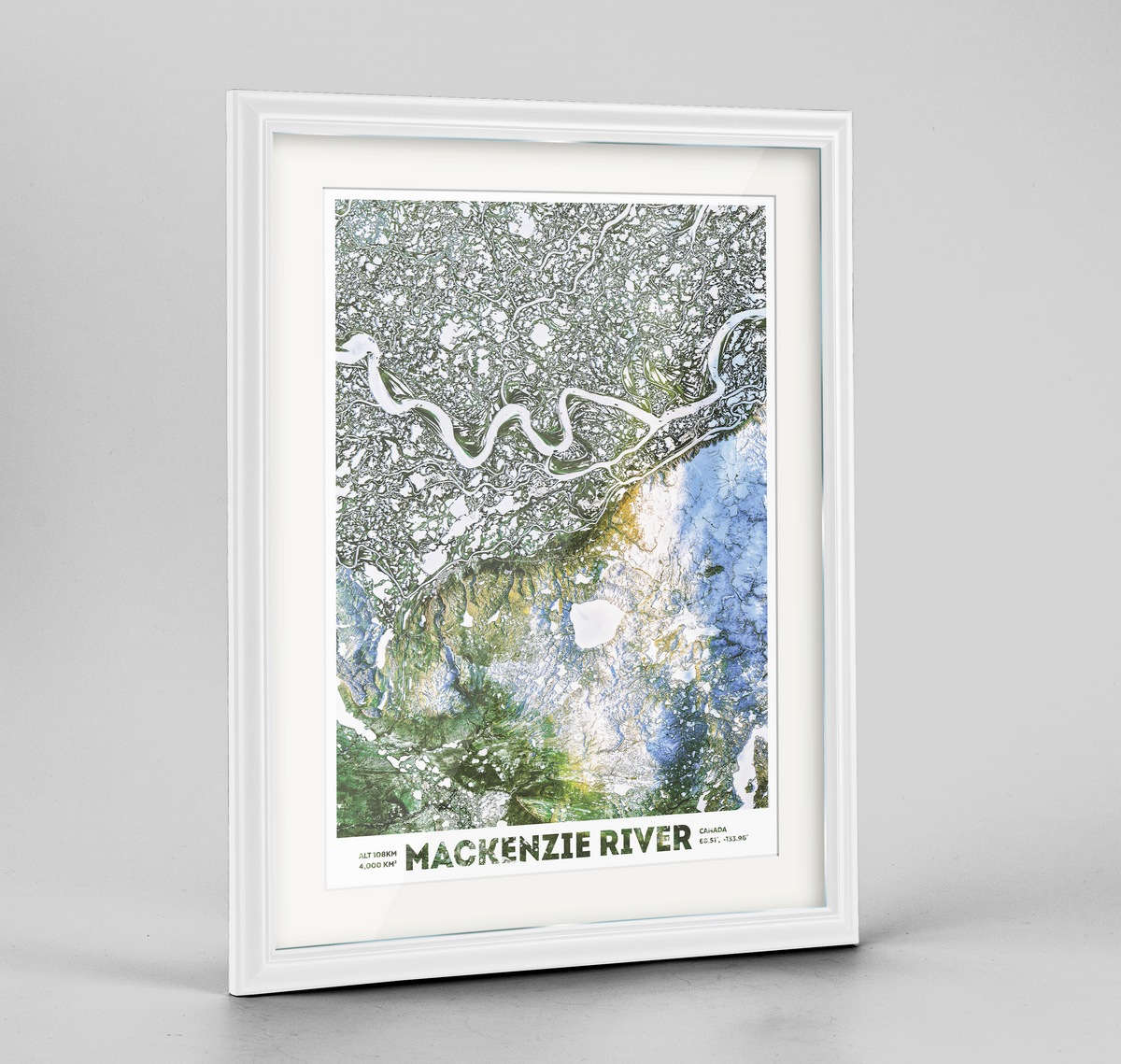 Mackenzie River Earth Photography Art Print - Framed