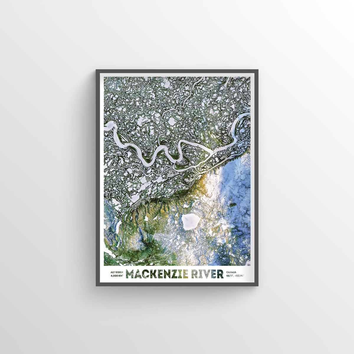 Mackenzie River Earth Photography - Art Print
