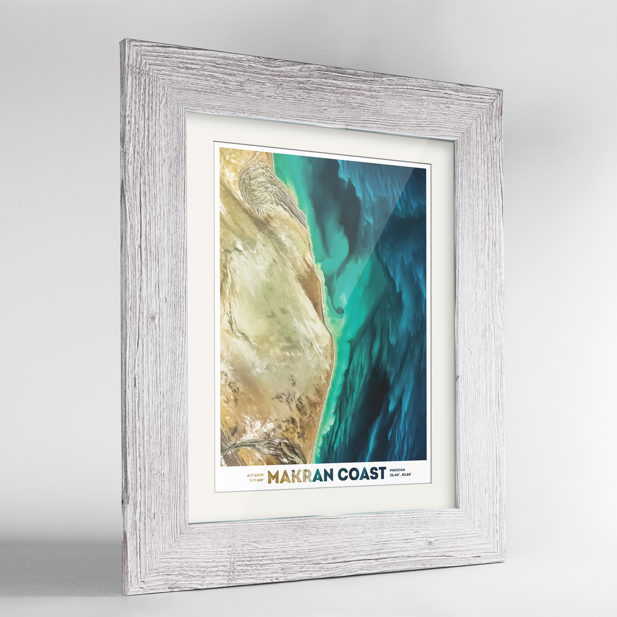 Makran Coast Earth Photography Art Print - Framed
