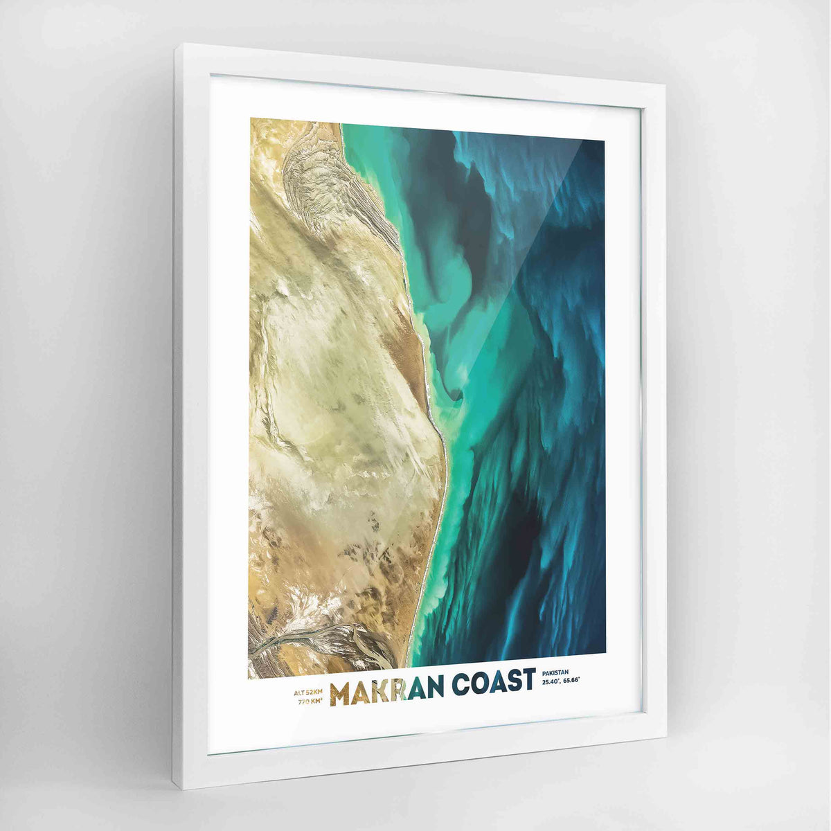 Makran Coast Earth Photography Art Print - Framed