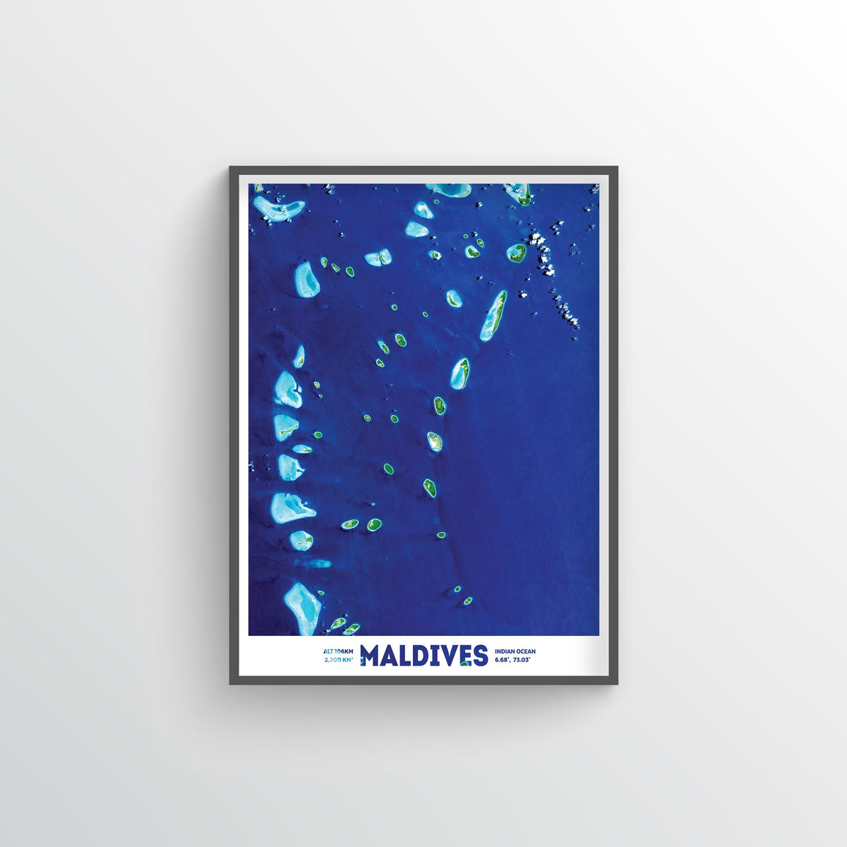 Maldives Earth Photography - Art Print