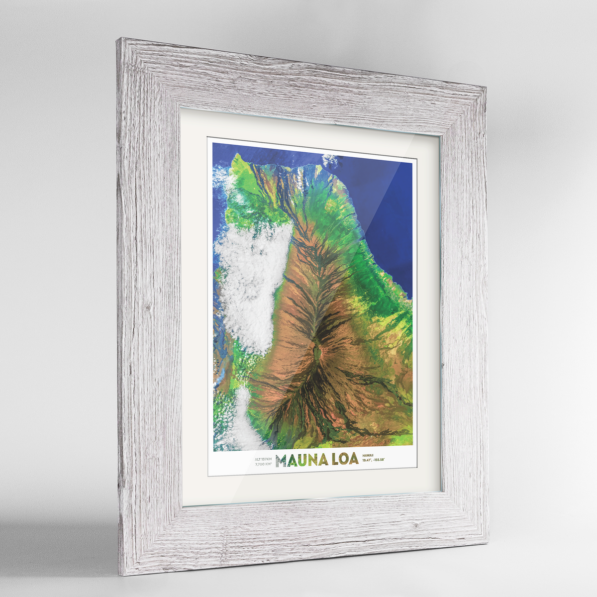 Mauna Loa Earth Photography Art Print - Framed
