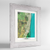 Miami Earth Photography Art Print - Framed