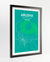 Framed Arusha Map Art Print - Point Two Design