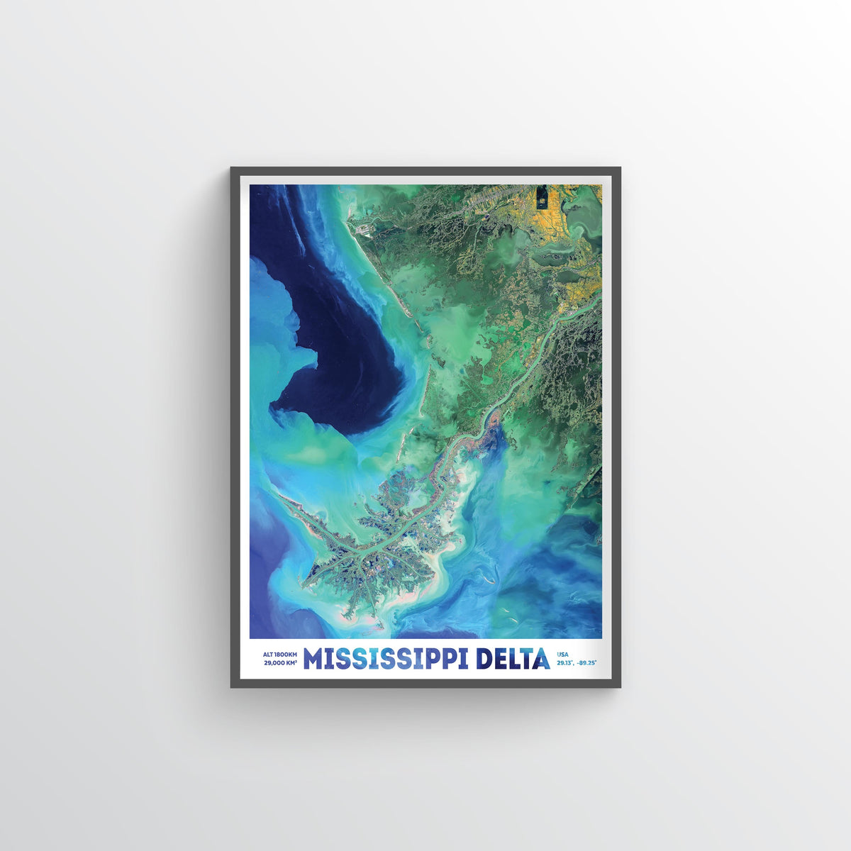 Mississippi Delta Earth Photography - Art Print