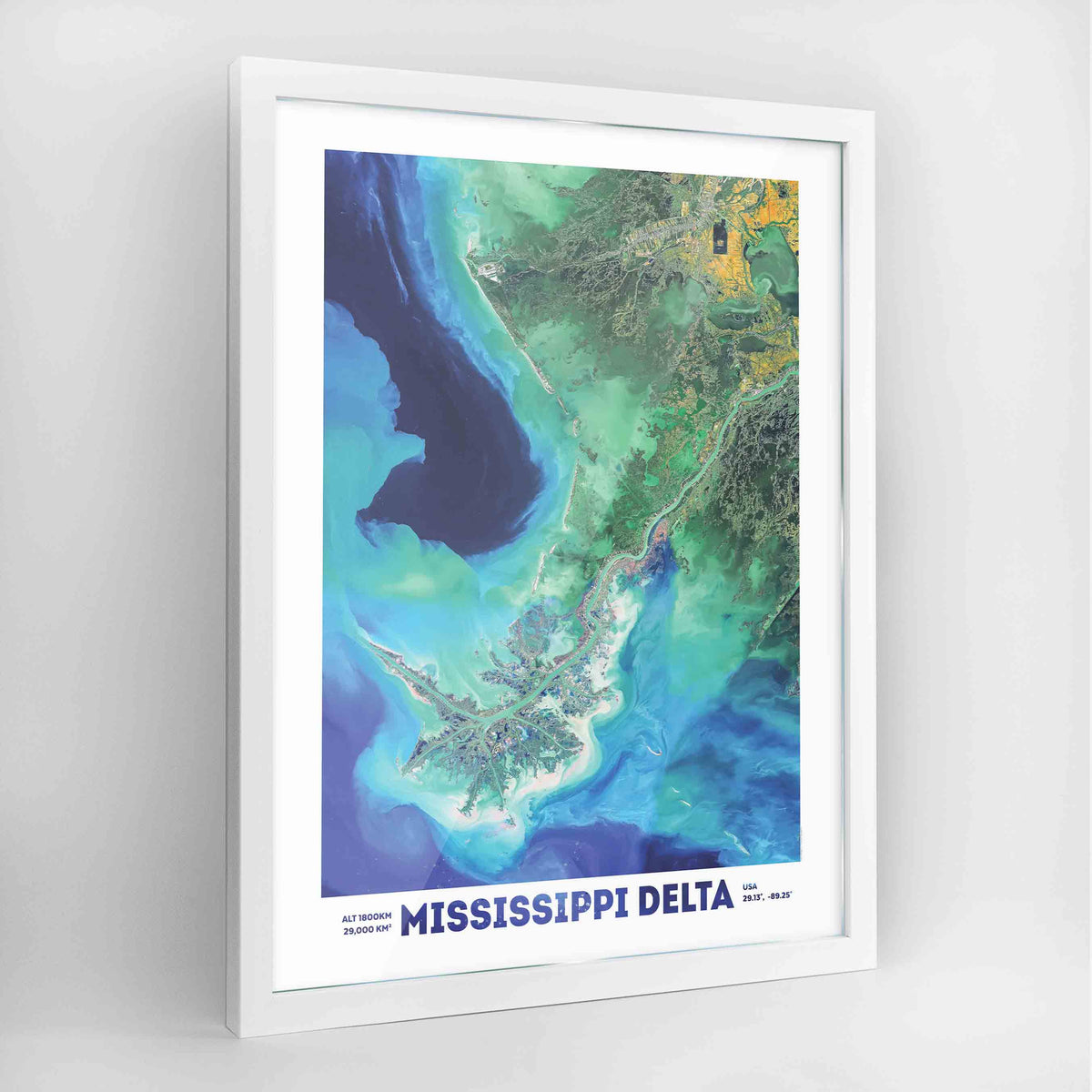 Mississippi Delta Earth Photography Art Print - Framed