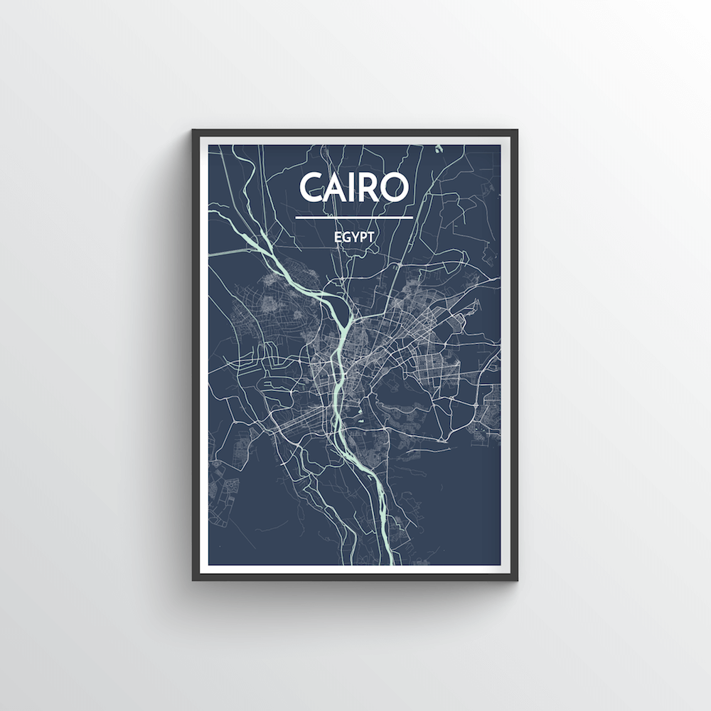 Cairo Map Art Print - Point Two Design