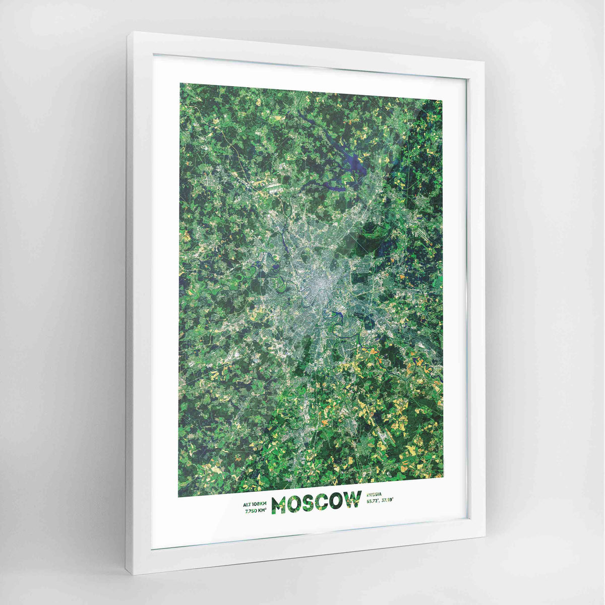 Moscow Earth Photography Art Print - Framed