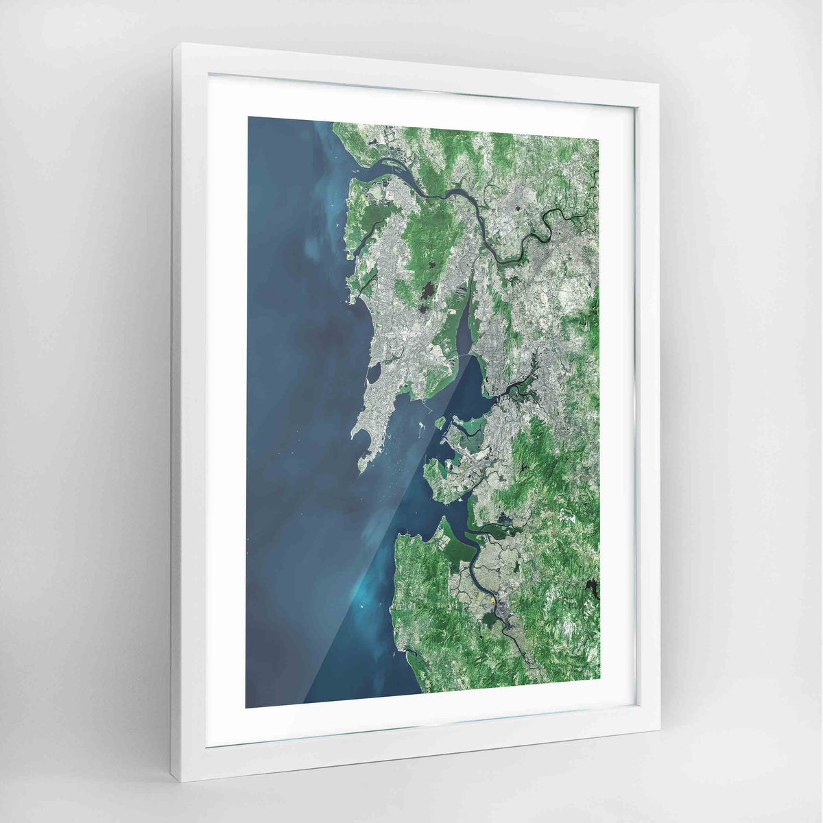 Mumbai Earth Photography Art Print - Framed