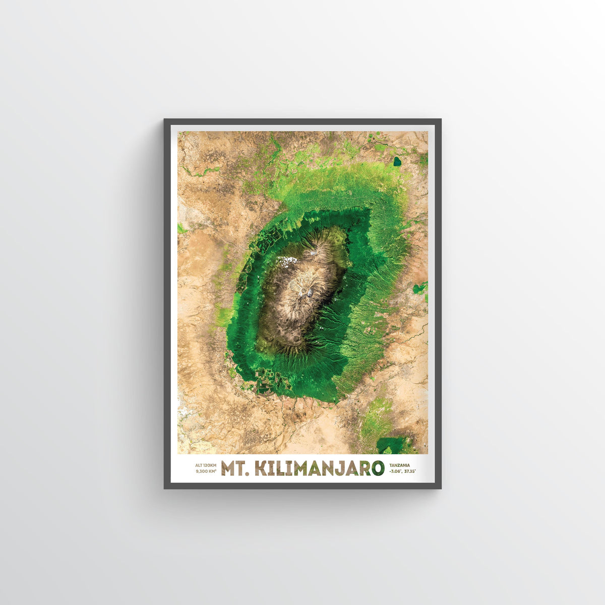 Mt Kilimanjaro Earth Photography - Art Print