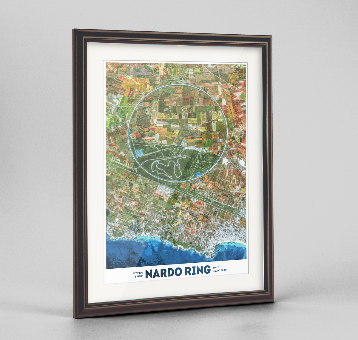 Nardo Ring Earth Photography Art Print - Framed
