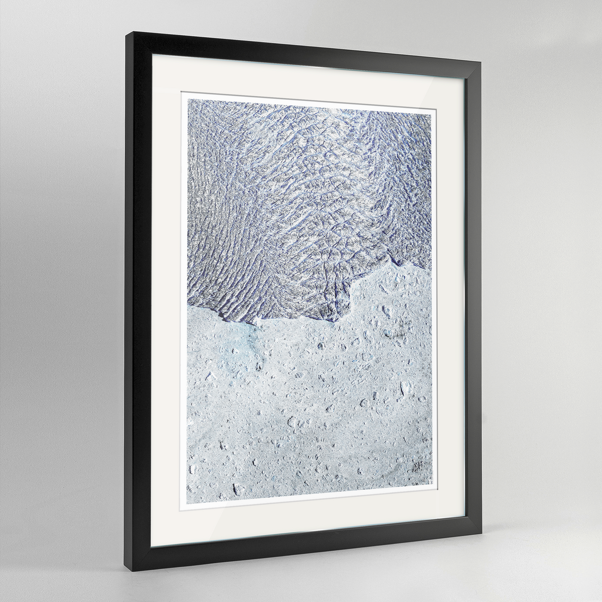 Greenland Ice Sheet Earth Photography Art Print - Framed