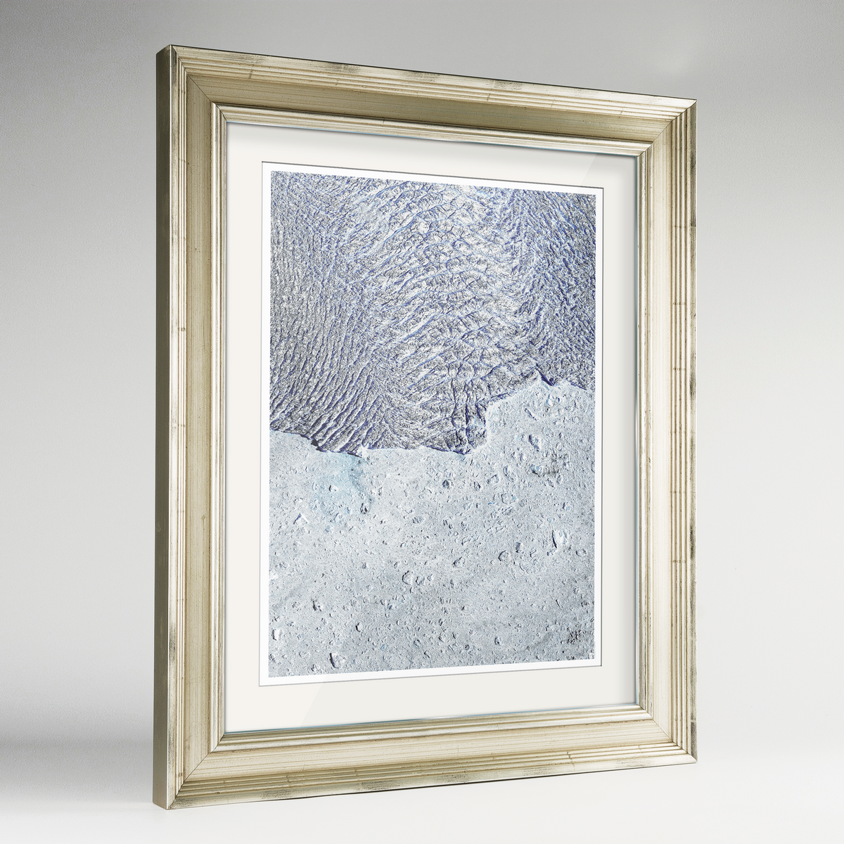 Greenland Ice Sheet Earth Photography Art Print - Framed