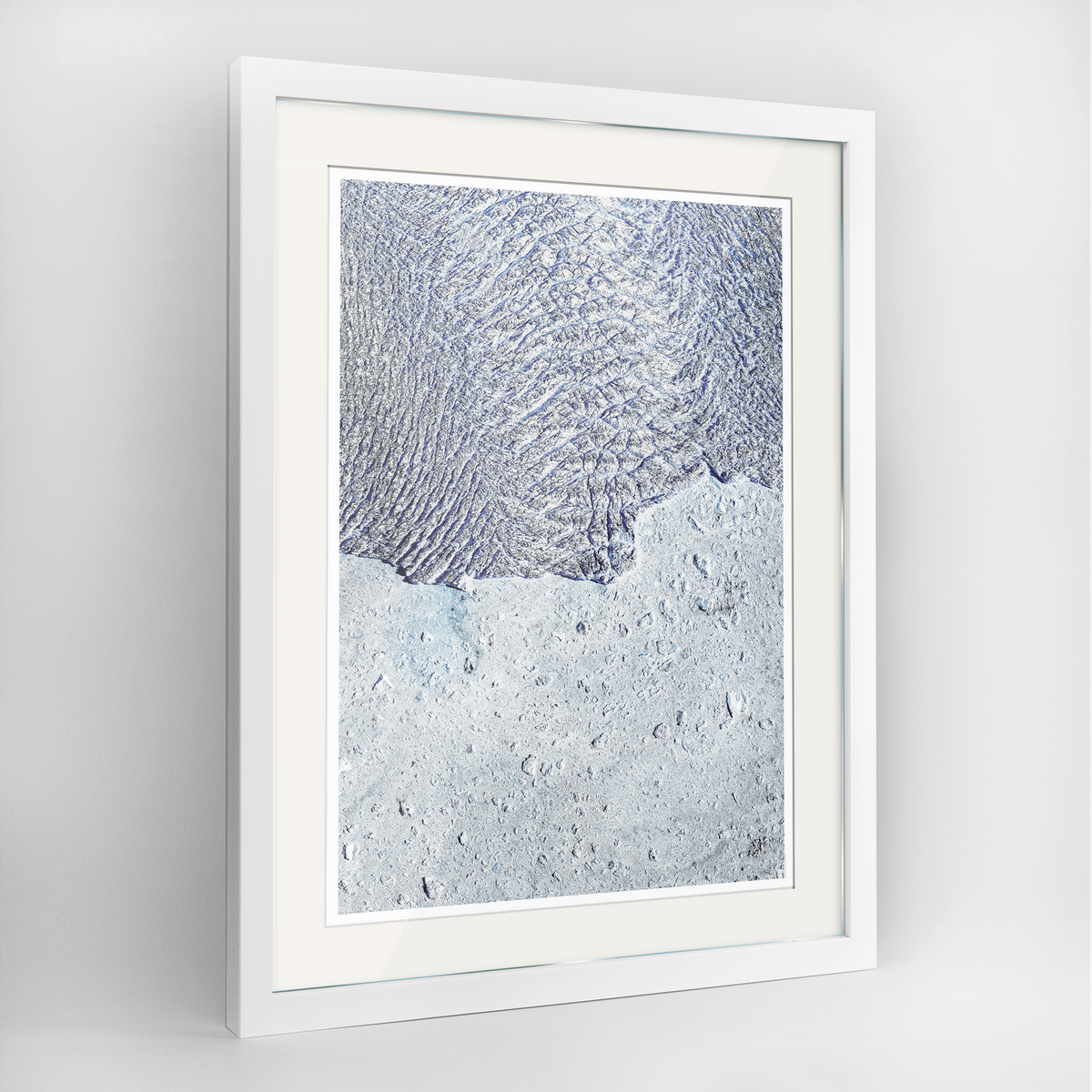 Greenland Ice Sheet Earth Photography Art Print - Framed